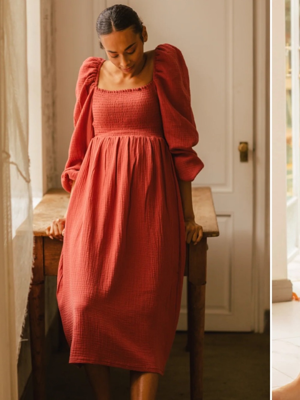 Nothing Fits But Aoi smocked maternity dress